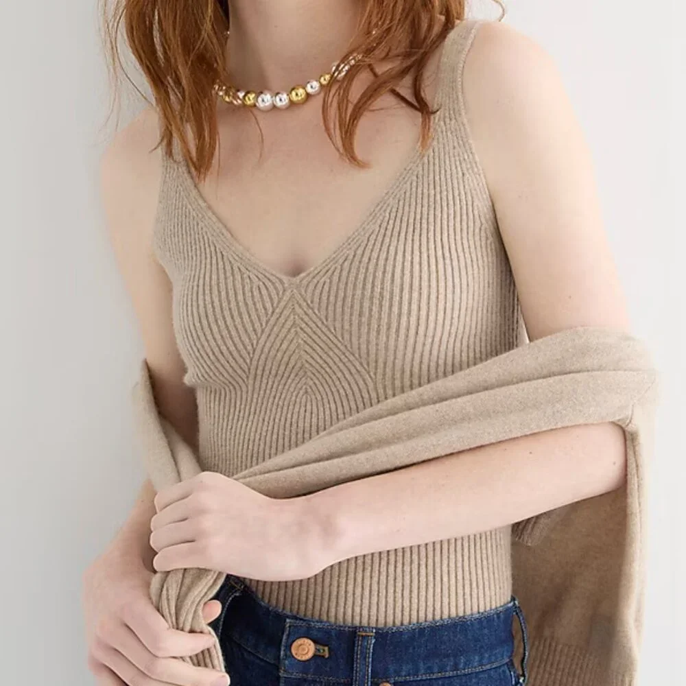 Jcrew Cashmere-blend sweater-tank - Picture 6 of 8